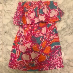 LILLY PULITZER WILEY TUBE TOP EUC SIZE XS!!!